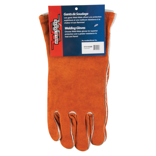 Premium Comfoflex™ Welding Gloves, Split Cowhide, Size Large