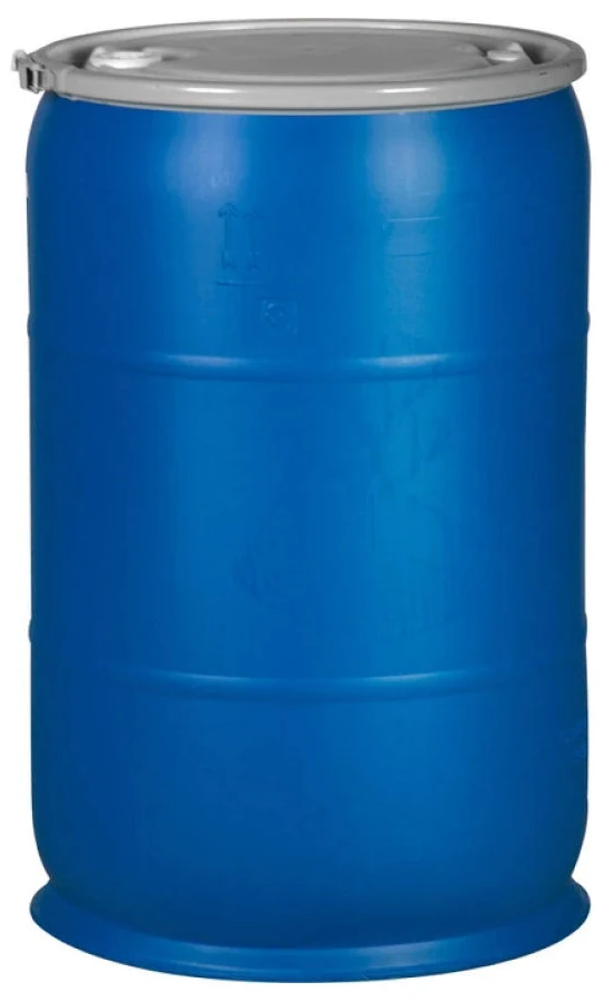 55 Gallon Plastic Drum, Open Top, with Quick-Lock Lid