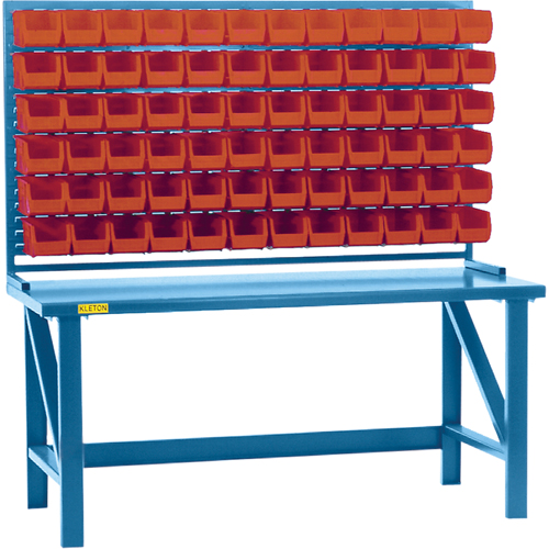 Louvered Rack with Bins