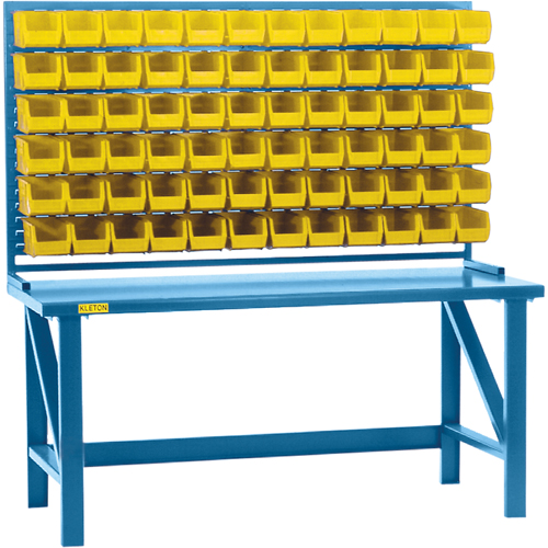 Louvered Rack with Bins