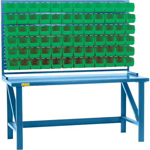 Louvered Rack with Bins
