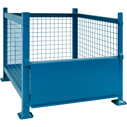Bulk Stacking Containers, 34.5" W x 40.5" D x 30" H, 3000 lbs. Capacity