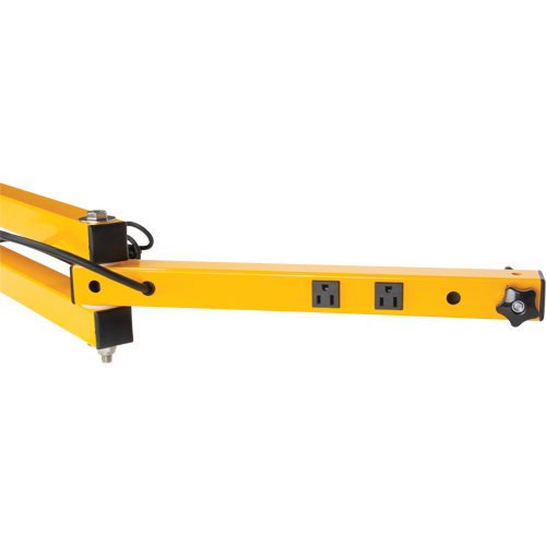 180º Double Locking Arm with 2 Receptacles