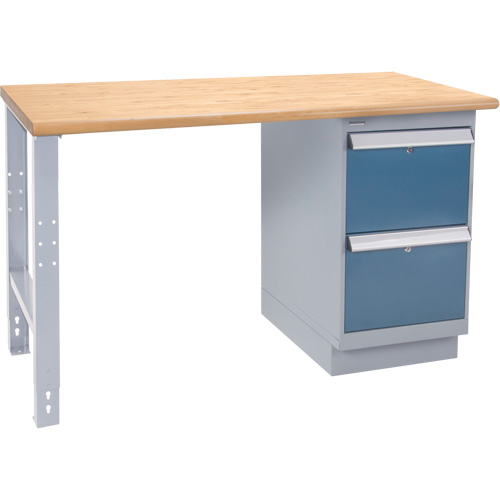 Industrial-Duty Workbench, Door w/ Drawer Combination, 1000 lbs Cap., 60" W x 24" D, 34" H