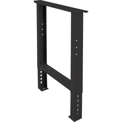 Industrial Duty Leg for Workbench, Steel, 24" D x 34" H, Single