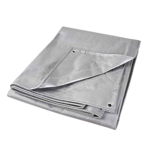 Tarp, Super Heavy-Duty, Silver, 20' x 16' x 12 mils