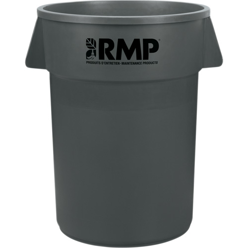 Garbage Bin, Polyethylene, 44 US gal.