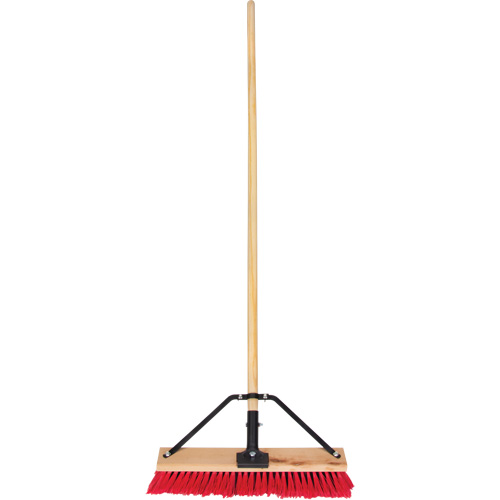 Push Broom with Braced Handle