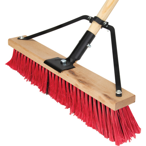 Push Broom with Braced Handle