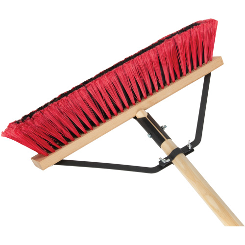 Push Broom with Braced Handle