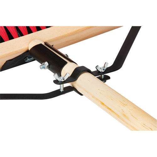 Push Broom with Braced Handle