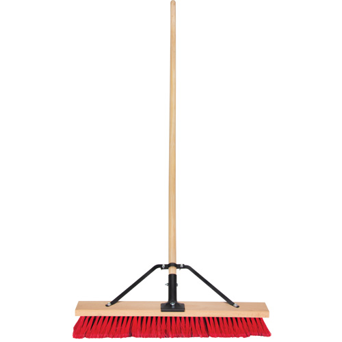 Push Broom with Braced Handle