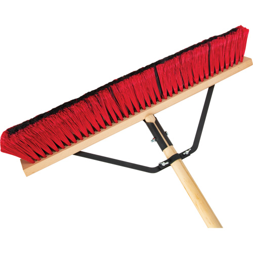 Push Broom with Braced Handle
