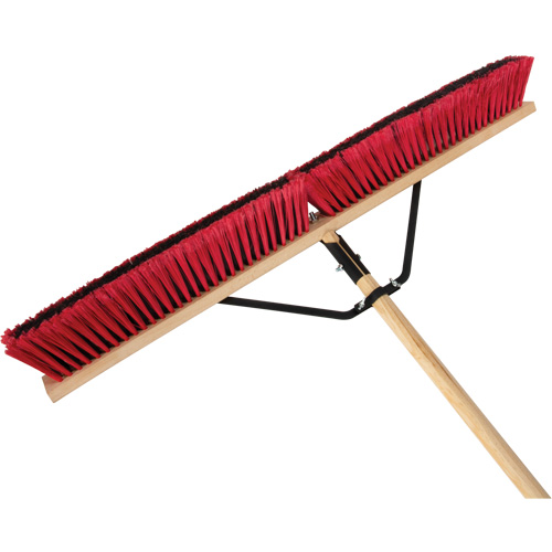 Push Broom with Braced Handle
