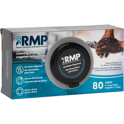 Removable Box Cleaning Wipes, 80 Wipes, 8" x 8"
