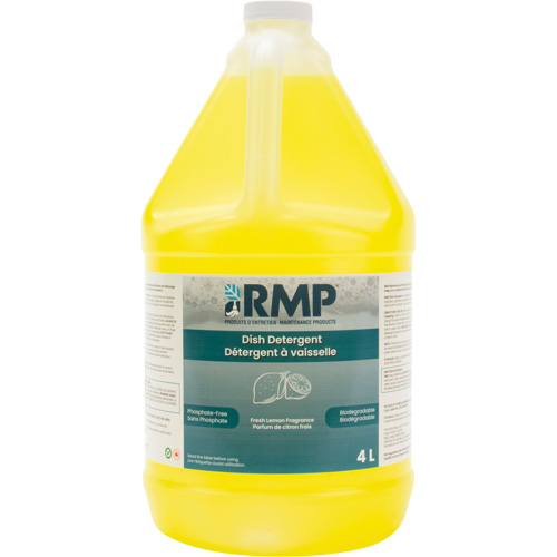 Impact Lemon Dish Detergent, Liquid, 4 L, Lemon