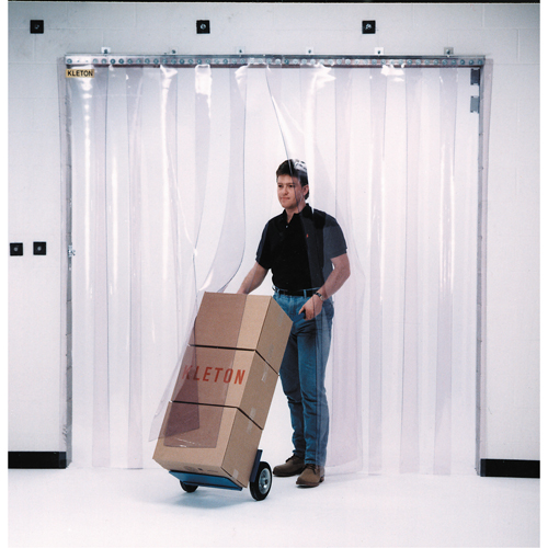 Strip Curtain Doors, 12' x 12' Door Opening, 12" Strip Width, 0.120" Strip Thickness