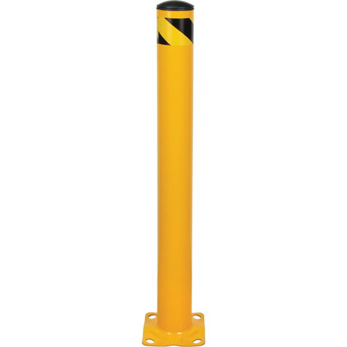 Bollard, Steel, 42" H x 4-1/2" W, Yellow