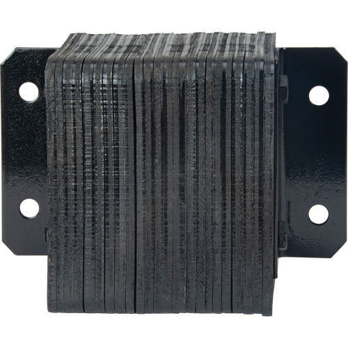 Laminated Dock Bumpers, Horizontal, Rubber, 12" W x 6" D x 10" H