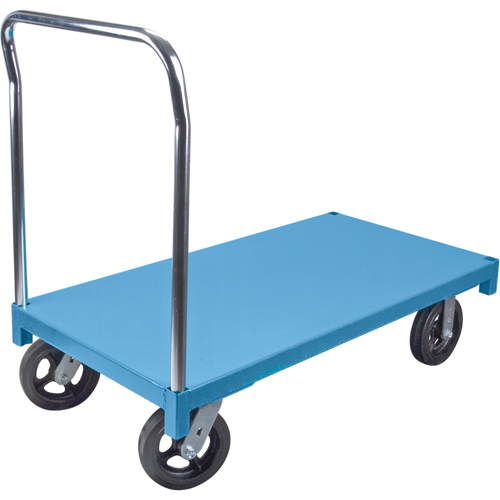 Platform Truck, 48" L x 30" W, 1400 lbs. Capacity, Rubber Casters