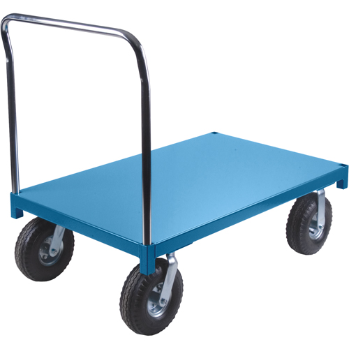 Heavy-Duty Platform Truck, 48" L x 30" W, 1200 lbs. Capacity, Pneumatic Casters
