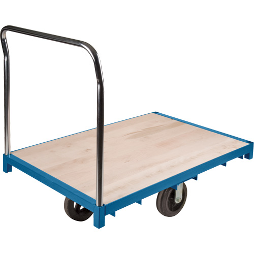 Heavy-Duty Platform Truck, 72" L x 36" W, 2000 lbs. Capacity, Rubber Casters