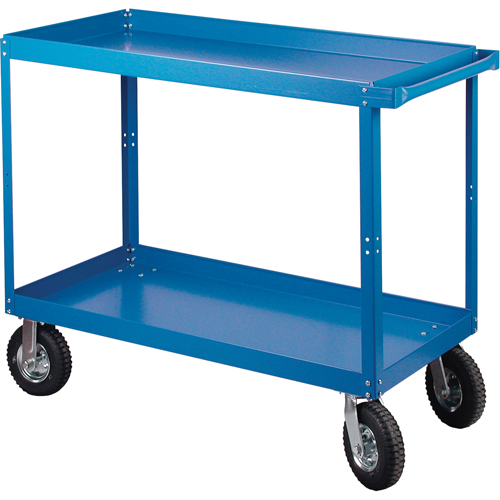 Shelf Carts , 2 Tiers, 24" W x 40" H x 36" D, 900 lbs. Capacity