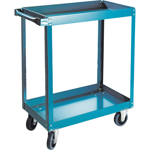 Shelf Carts , 2 Tiers, 18" W x 36" H x 30" D, 900 lbs. Capacity