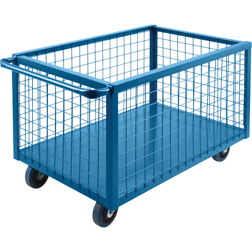 Wire Mesh Box Truck, Steel, 51" L x 24" W x 31.5" H, 16 cu. ft. Volume, 1200 lbs. Capacity