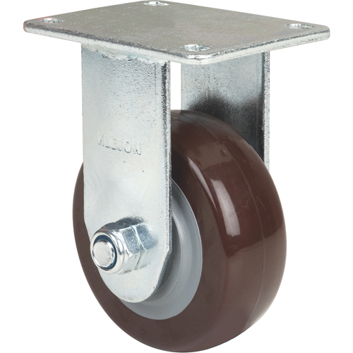 Caster, Rigid, 4" (101.6 mm), Polyurethane, 440 lbs. (199.58 kg.)