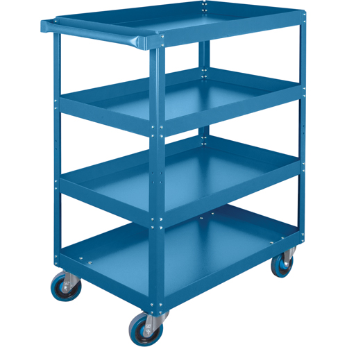 Shelf Carts , 4 Tiers, 18" W x 61" H x 30" D, 900 lbs. Capacity