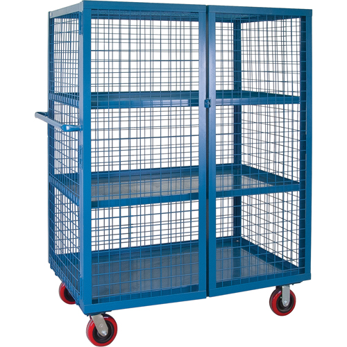 Wire Mesh Truck, 3 Tiers, 75" L x 32" W x 62.5" H, 2400 lbs. Cap.