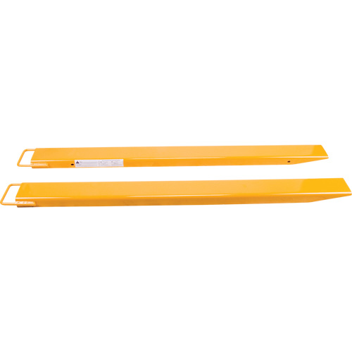 Fork Extensions, 96" L x 7" W, For Fork Width of 6"