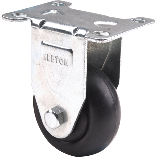 Caster, Rigid, 3" (76 mm), Polyolefin, 250 lbs. (113 kg.)