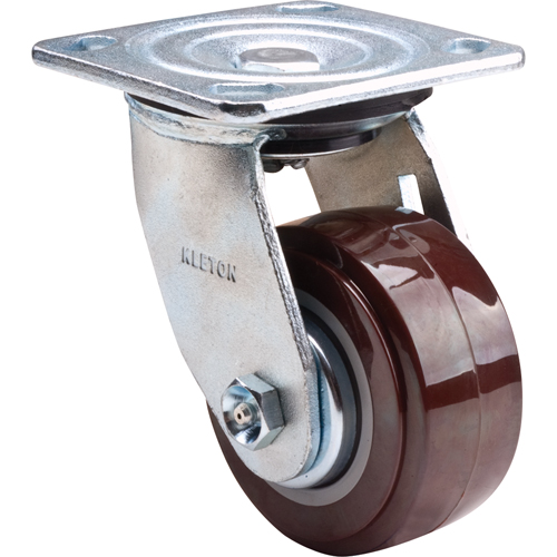 Caster, Swivel, 4" (101.6 mm), Polyurethane, 550 lbs. (249.5 kg.)