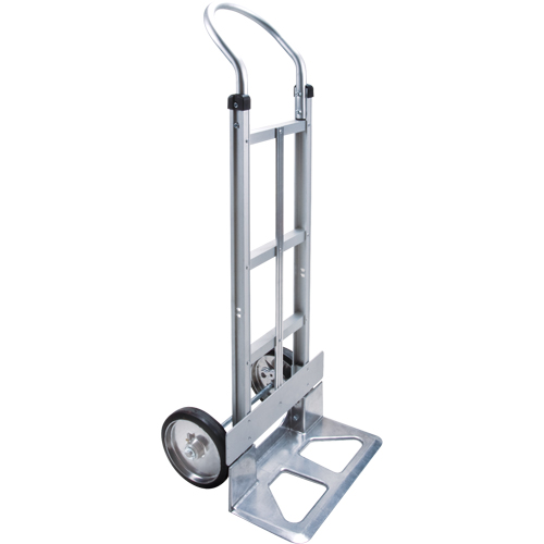 Knocked Down Hand Truck, Continuous Handle, Aluminum, 49-5/8" Height, 500 lbs. Capacity