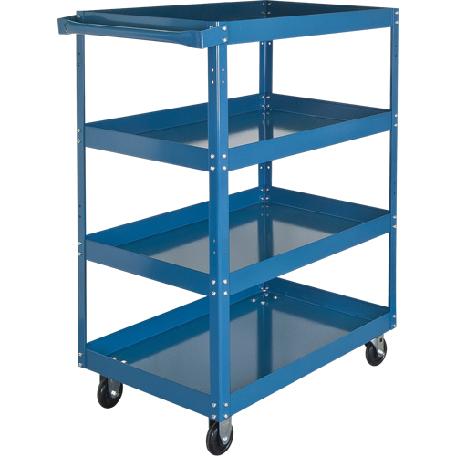 Shelf Carts , 4 Tiers, 18" W x 61" H x 30" D, 900 lbs. Capacity