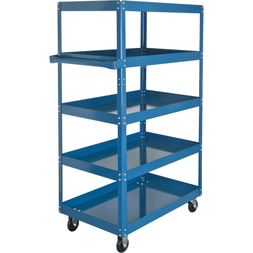 Shelf Carts , 5 Tiers, 24" W x 61" H x 36" D, 900 lbs. Capacity
