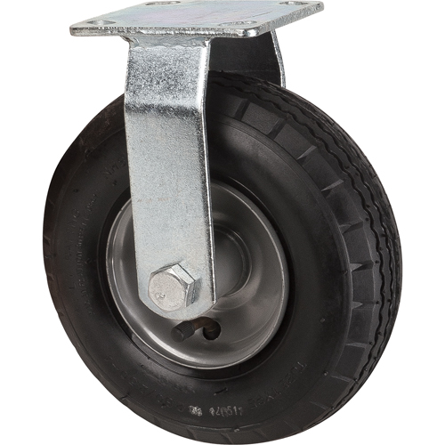 Pneumatic Casters, Rigid, 8" (203.2 mm), Pneumatic, 350 lbs. (158.8 kg.)
