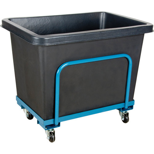 Tapered Wall Box Truck, Polyethylene, 37" L x 26" W x 30" H, 9 cu. ft. Volume, 800 lbs. Capacity