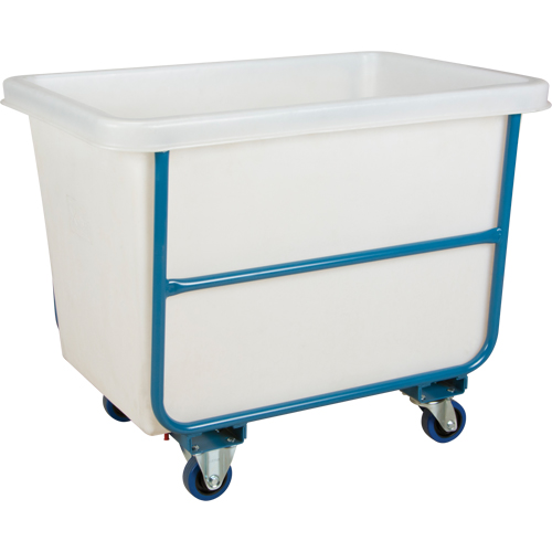 Tapered Wall Box Truck, White Polyethylene, 37" L x 26" W x 31" H, 9 cu. ft. Volume, 1000 lbs. Capacity
