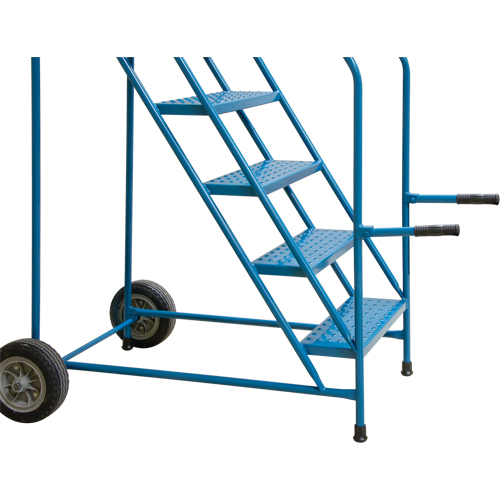 Trailer Access Rolling Ladder with Rails