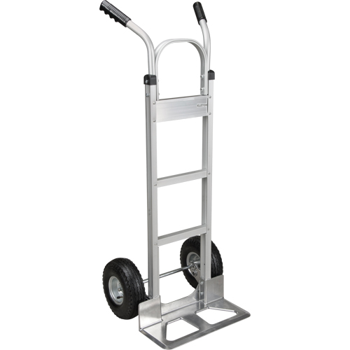 Knocked Down Hand Truck, Dual Handle, Aluminum, 50-5/8" Height, 500 lbs. Capacity