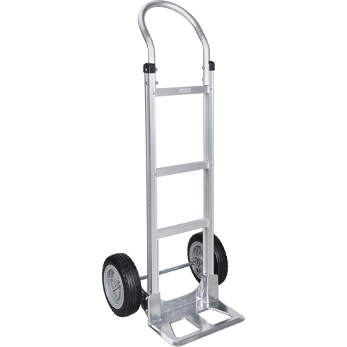 Knocked Down Hand Truck, Continuous Handle, Aluminum, 49-5/8" Height, 500 lbs. Capacity