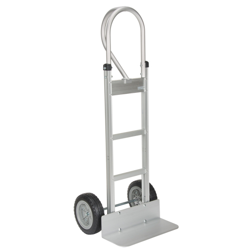 Knocked Down Hand Truck, P-Handle Handle, Aluminum, 52-1/8" Height, 500 lbs. Capacity