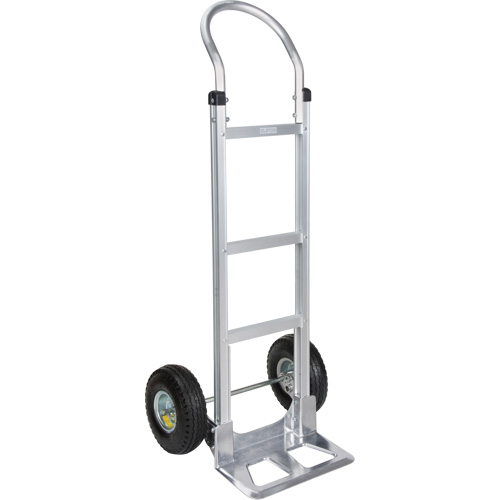 Knocked Down Hand Truck, Continuous Handle, Aluminum, 49-5/8" Height, 500 lbs. Capacity