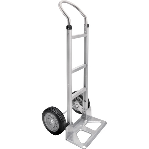 Knocked Down Hand Truck, Continuous Handle, Aluminum, 49-5/8" Height, 500 lbs. Capacity