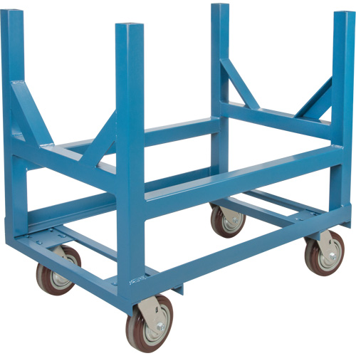 Pipe & Bar Cradle Truck, 24" L x 24" W x 34" H, 2500 lbs. Capacity, Polyurethane Wheels
