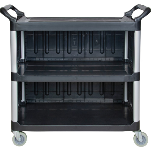 Utility Cart, 3 Tiers, 19-3/4" x 37-1/2" x 40-1/4", 250 lbs. Capacity