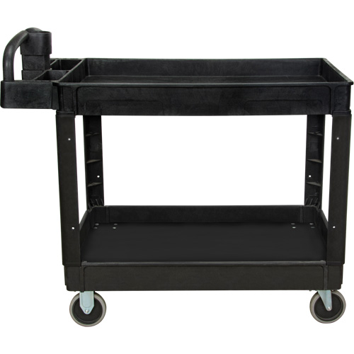 Utility Cart, 2 Tiers, 25-5/8" x 33-1/2" x 43-3/4", 550 lbs. Capacity